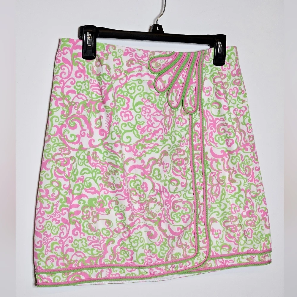 Lilly Pulitzer Peanut Island Kendall Mini Floral Vibrant Rare Womens 6‎ Skirt